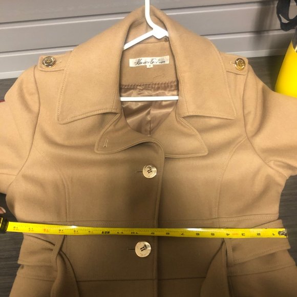 Kenneth Cole Camel Trench Coat (Size 16) - Picture 6 of 8